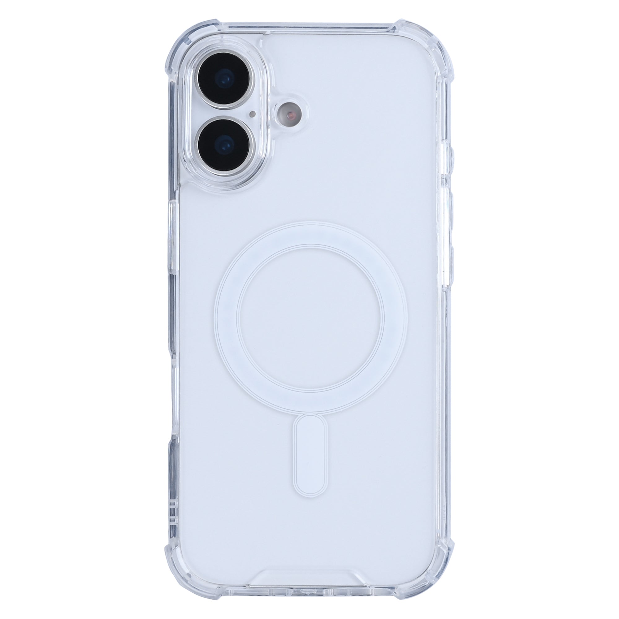 Rixus Anti-Burst Case With MagSafe Compatible For Apple iPhone 17 Transparent
