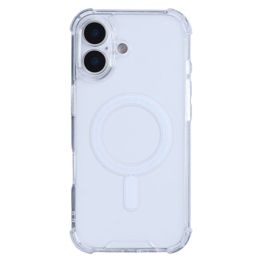 Rixus Anti-Burst Case With MagSafe Compatible For Apple iPhone 17 Transparent