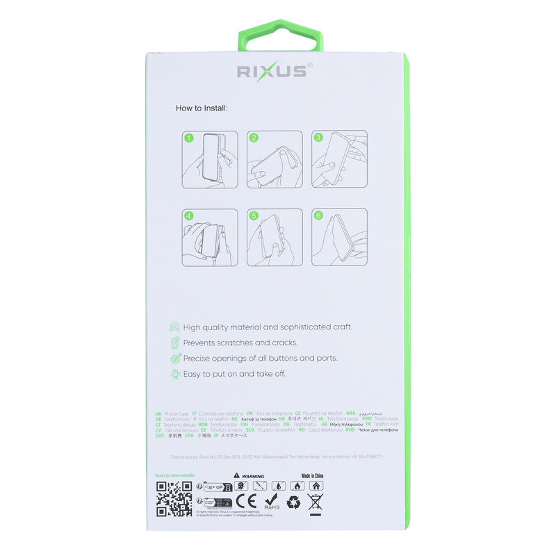 Rixus Anti-Burst Case With MagSafe For iPhone 17 Transparent