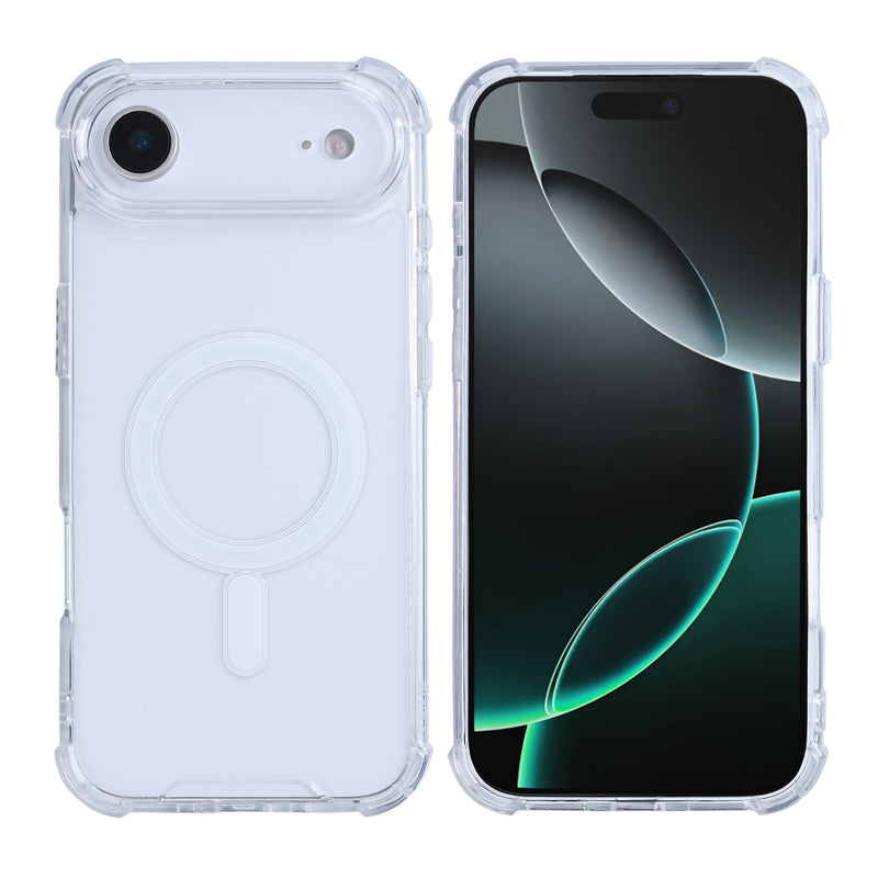 Rixus Anti-Burst Case With MagSafe For iPhone 17 Air Transparent