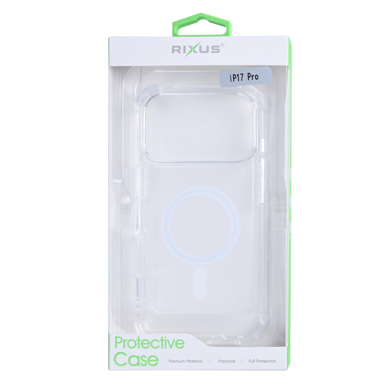 Rixus Anti-Burst Case With MagSafe For iPhone 17 Air Transparent