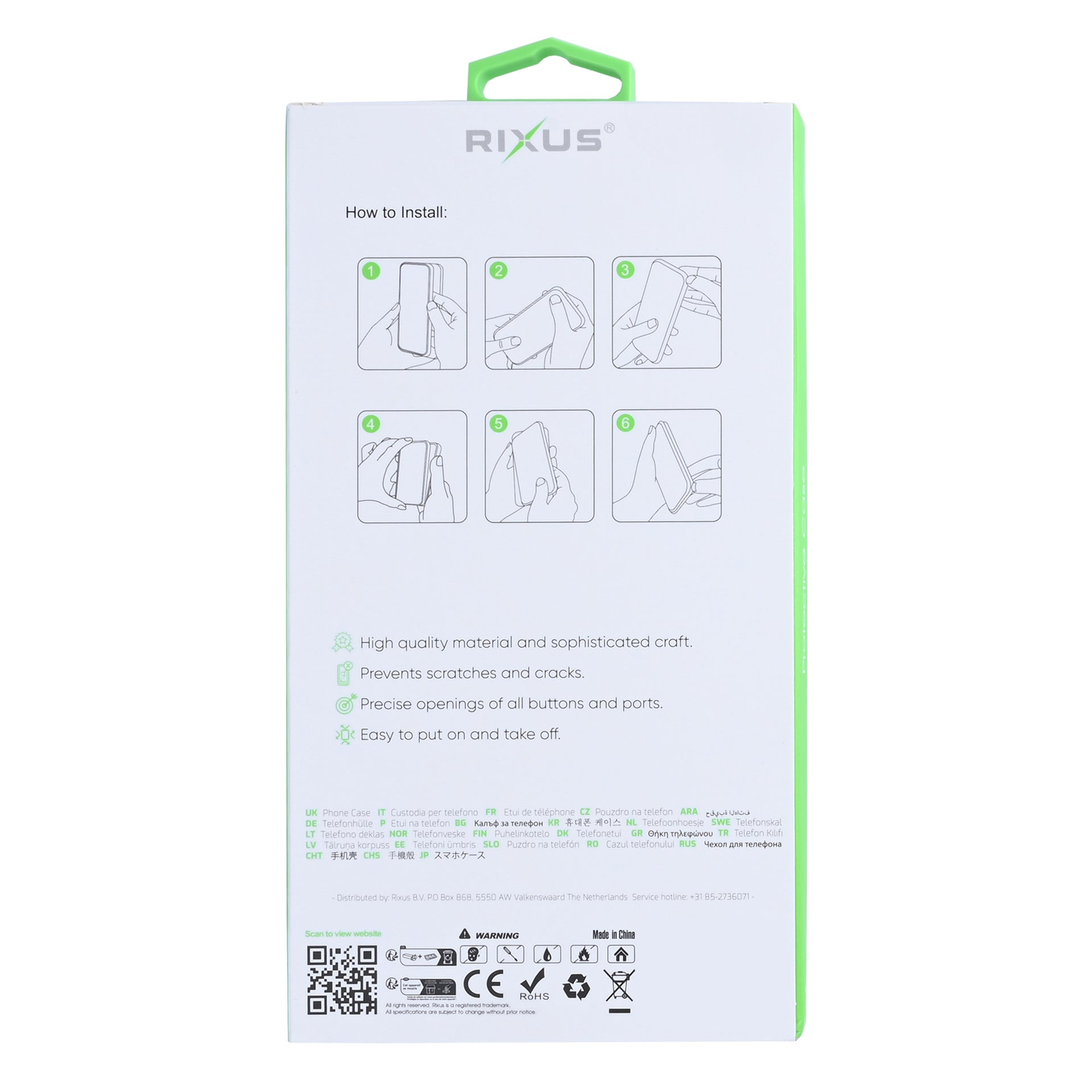 Rixus Anti-Burst Case With MagSafe Compatible For Apple iPhone 17 Air Transparent