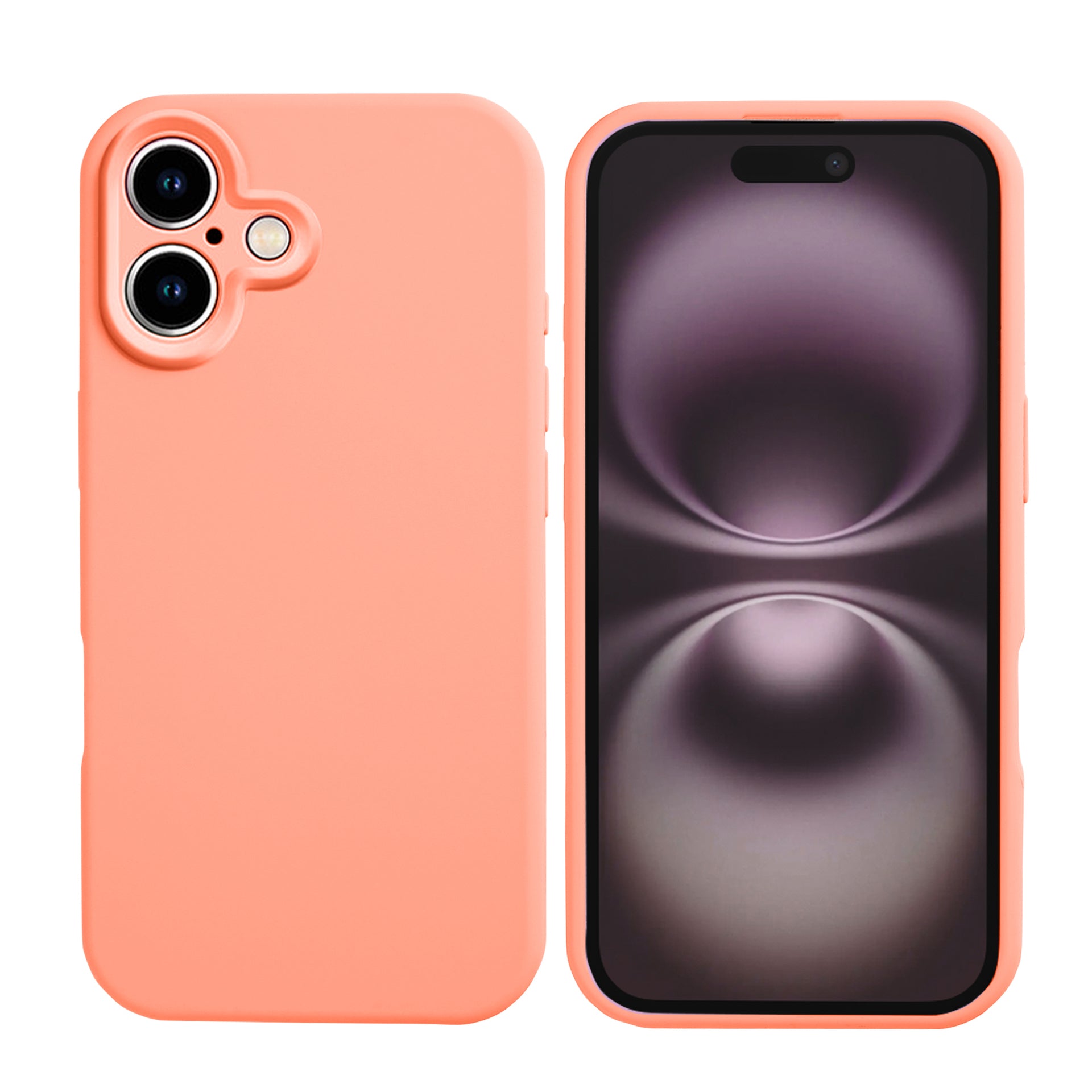 Rixus Soft TPU Phone Case For Apple iPhone 17 Pink
