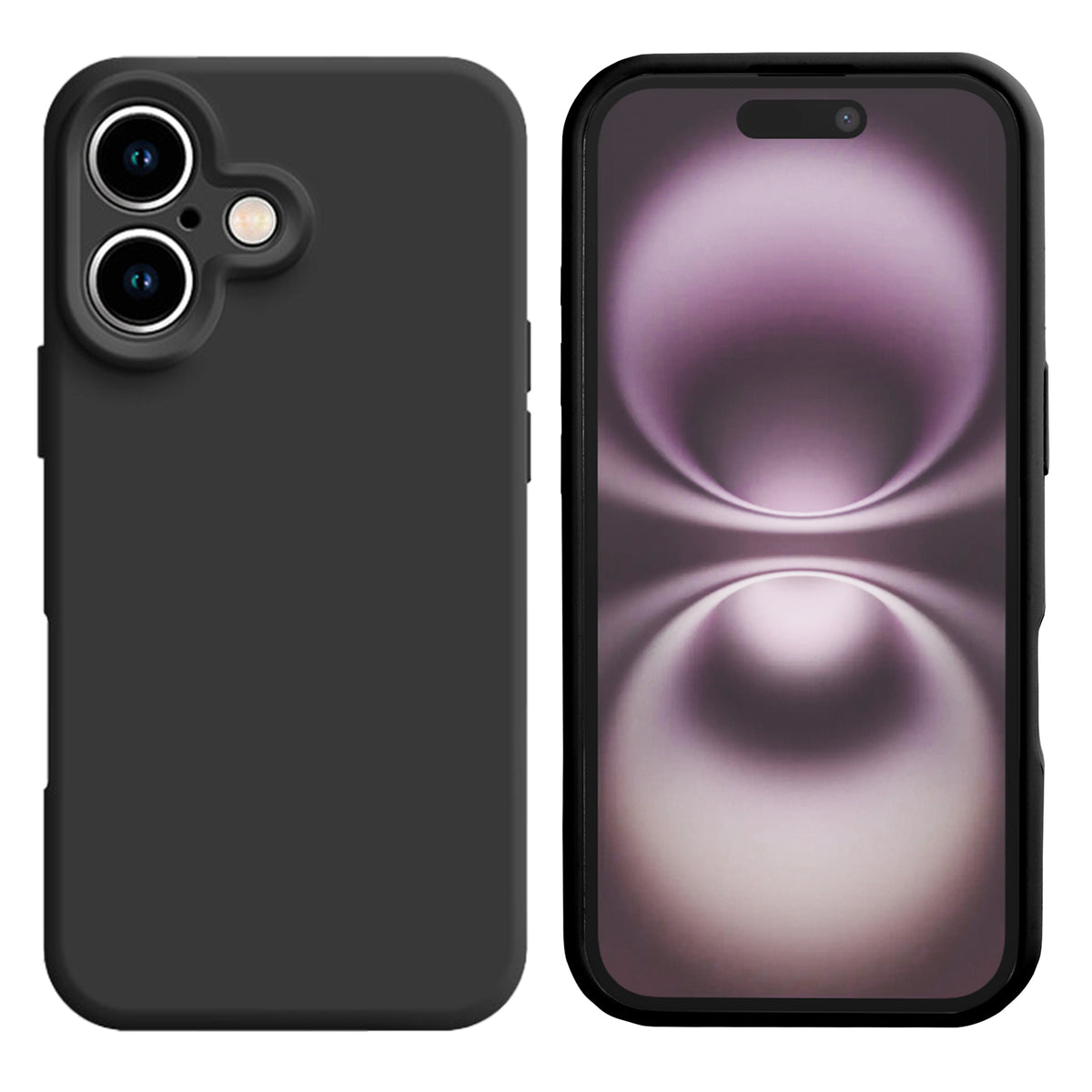 Rixus Soft TPU Phone Case For Apple iPhone 17 Black