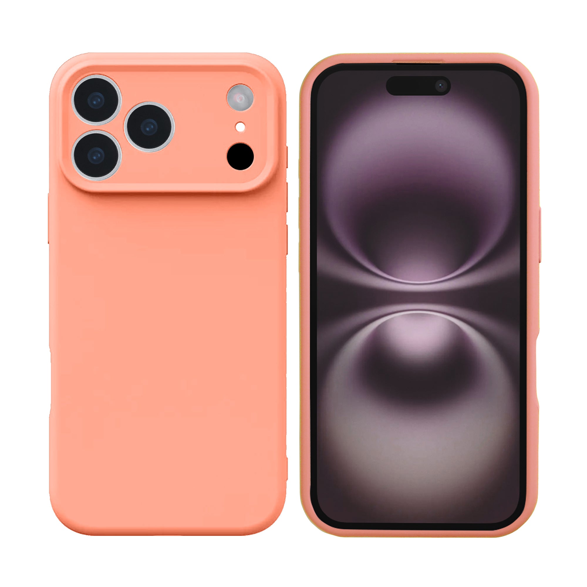 Rixus Soft TPU Phone Case For Apple iPhone 17 Pro Pink