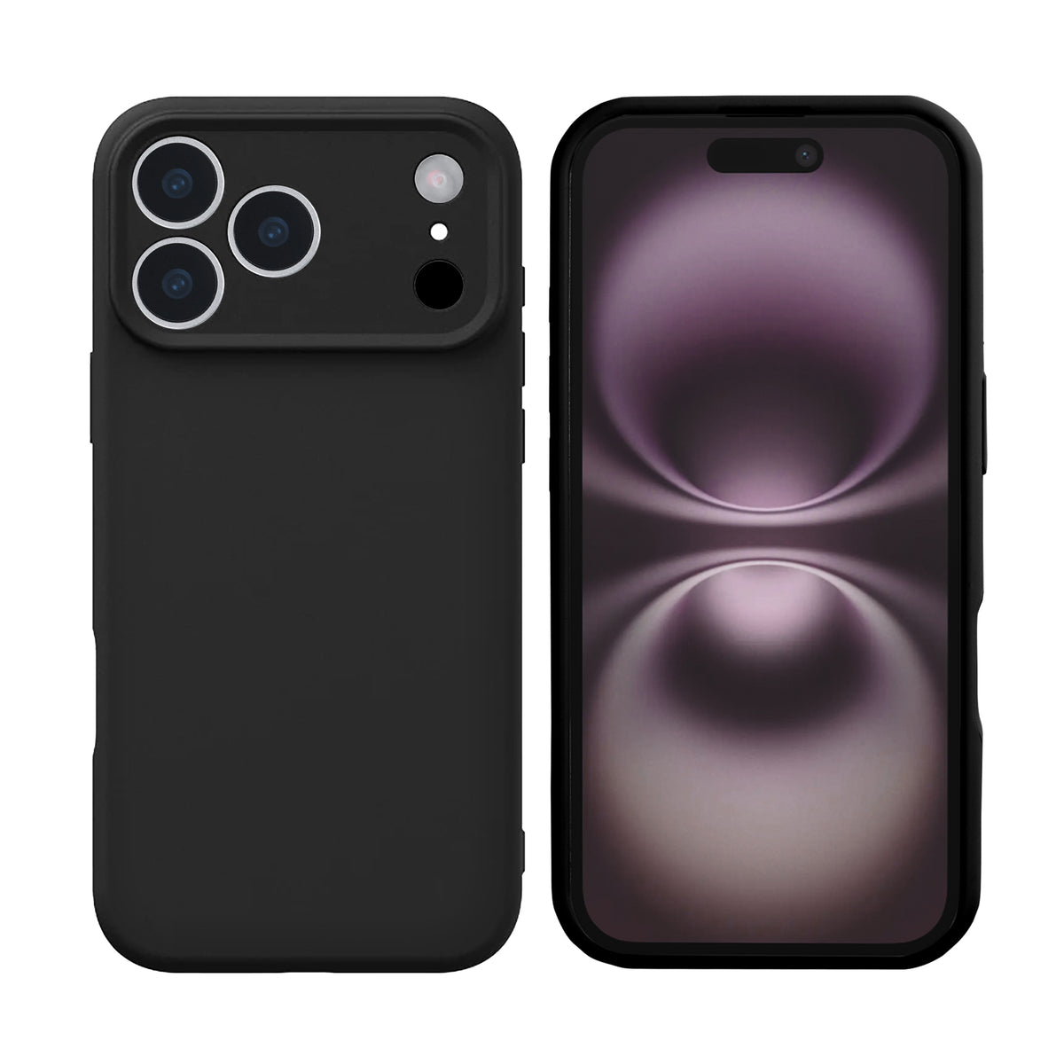 Rixus Soft TPU Phone Case For Apple iPhone 17 Pro Black
