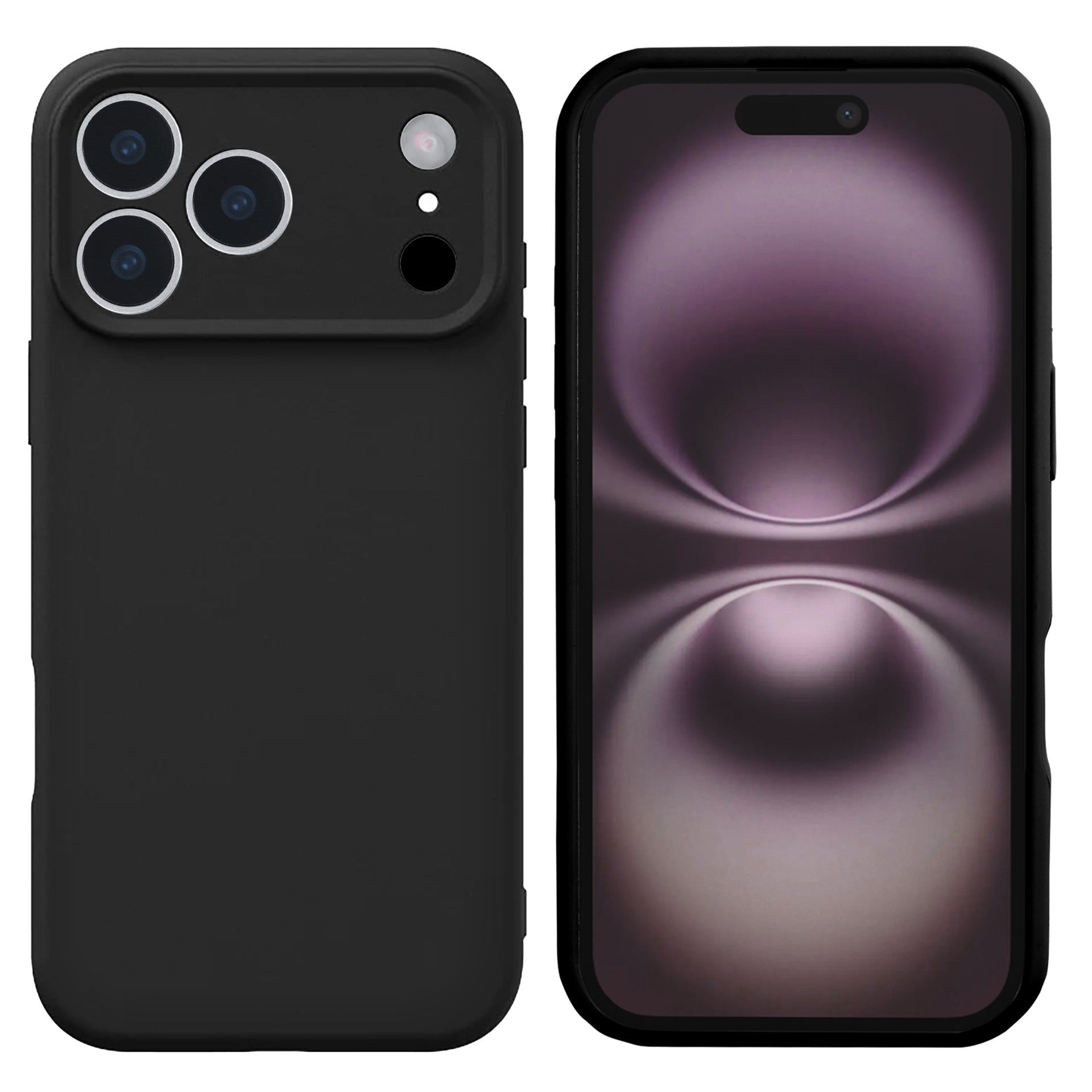 Rixus Soft TPU Phone Case For Apple iPhone 17 Pro Max Black