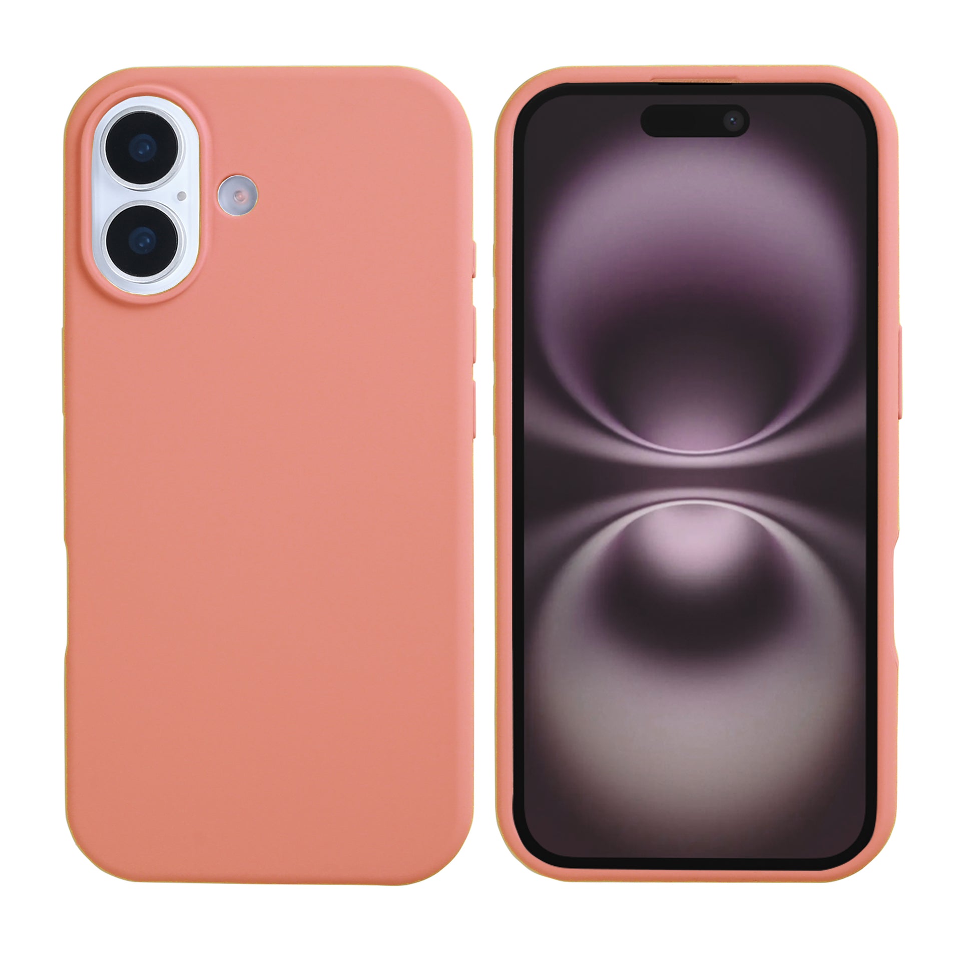 Rixus Soft TPU Phone Case With MagSafe Compatible For Apple iPhone 17 Pink