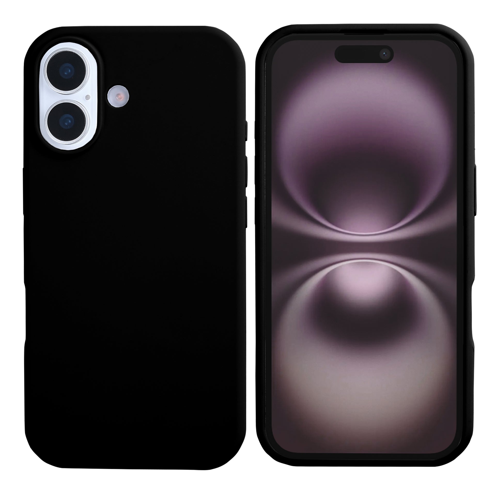 Rixus Soft TPU Phone Case With MagSafe Compatible For Apple iPhone 17 Black
