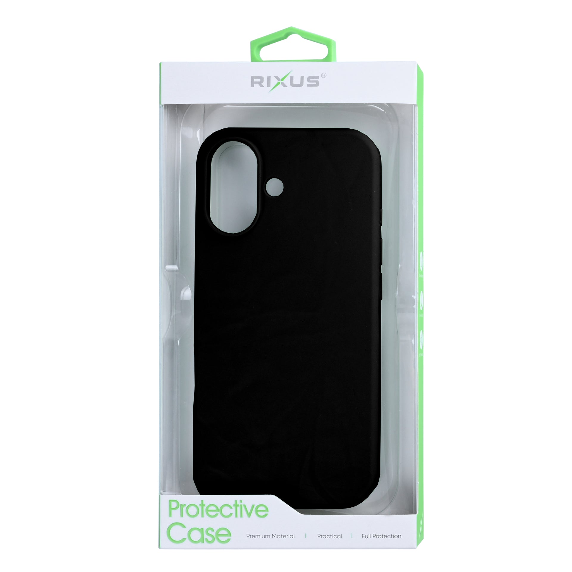 Rixus Soft TPU Phone Case With MagSafe Compatible For Apple iPhone 17 Black