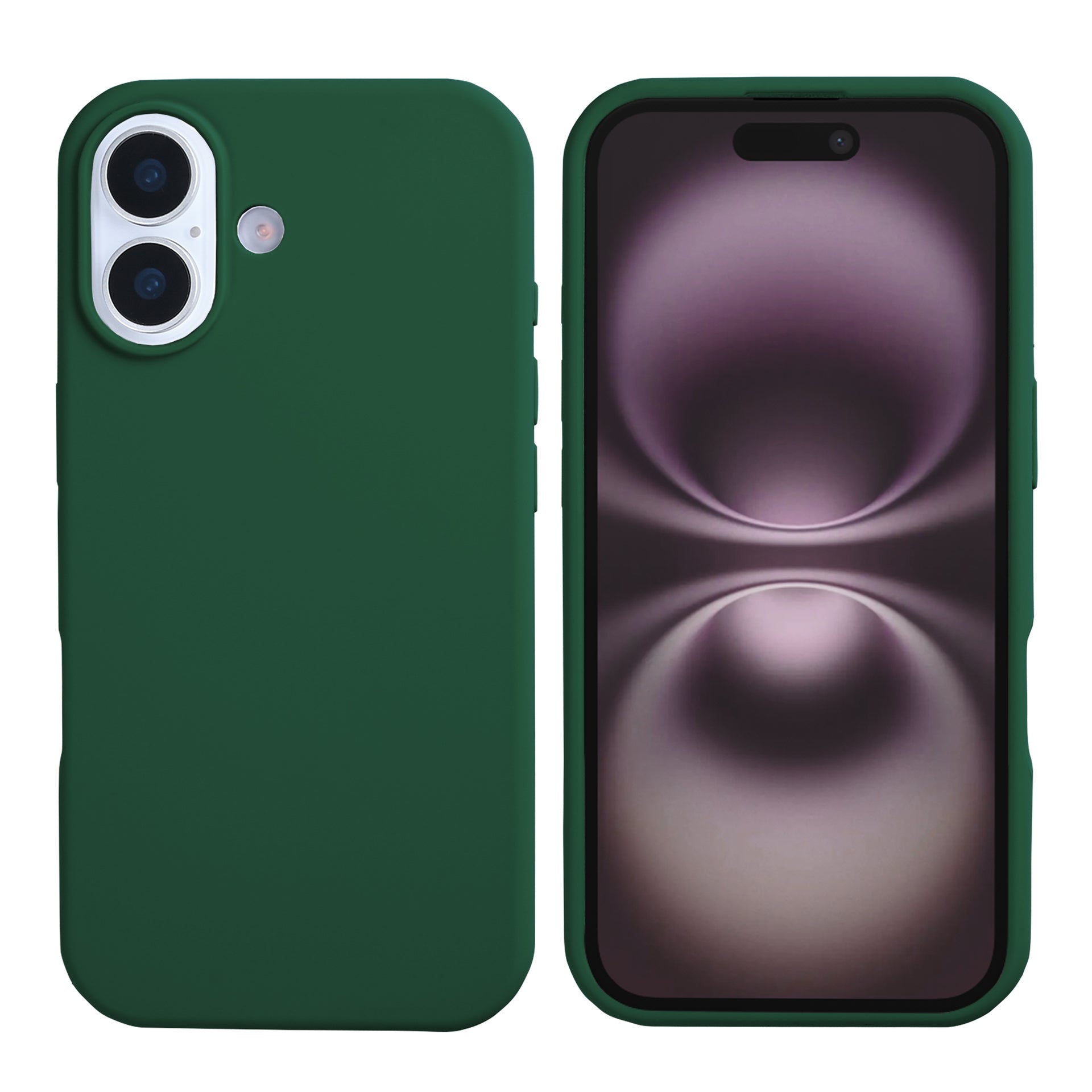 Rixus Soft TPU Phone Case With MagSafe Compatible For Apple iPhone 17 Dark Green