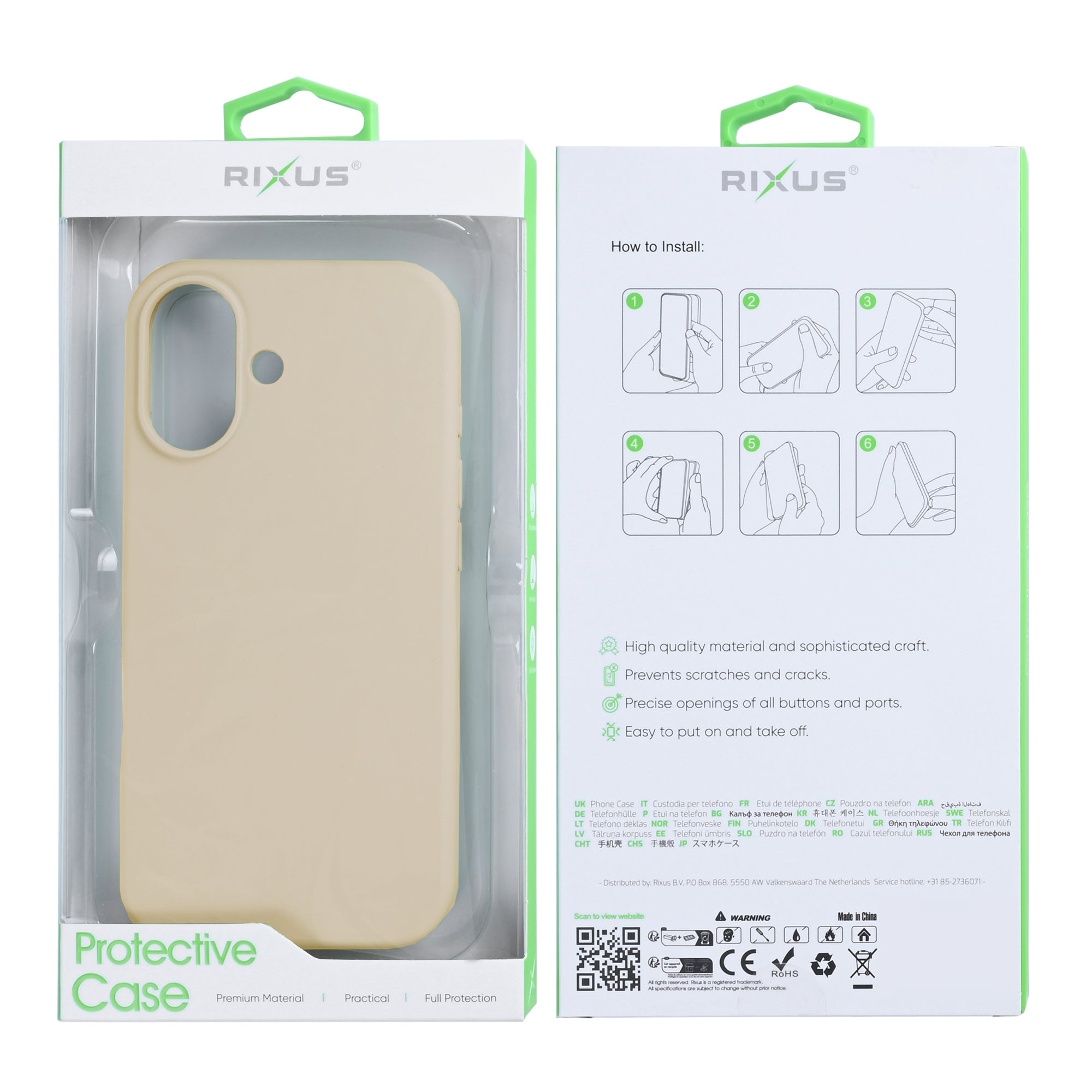 Rixus Soft TPU Phone Case With MagSafe Compatible For Apple iPhone 17 Gold
