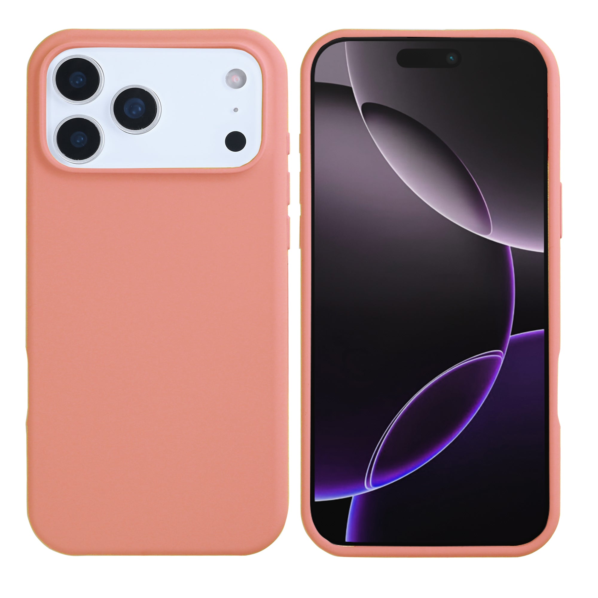 Rixus Soft TPU Phone Case With MagSafe Compatible For Apple iPhone 17 Pro Pink