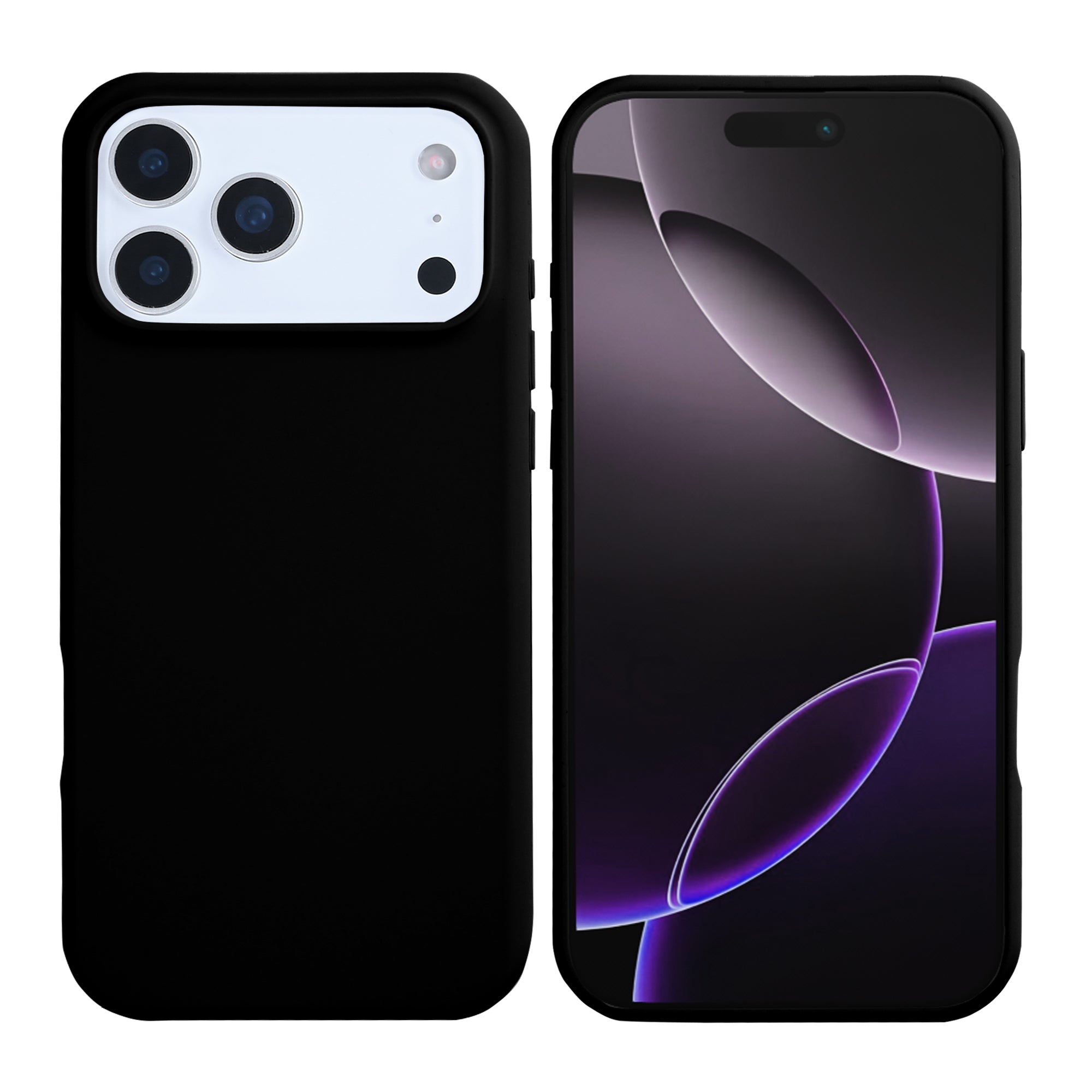 Rixus Soft TPU Phone Case With MagSafe Compatible For Apple iPhone 17 Pro Black