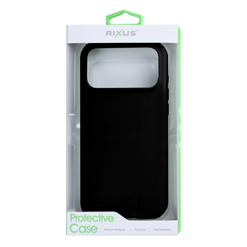Rixus Soft TPU Phone Case With MagSafe For iPhone 17 Pro Black