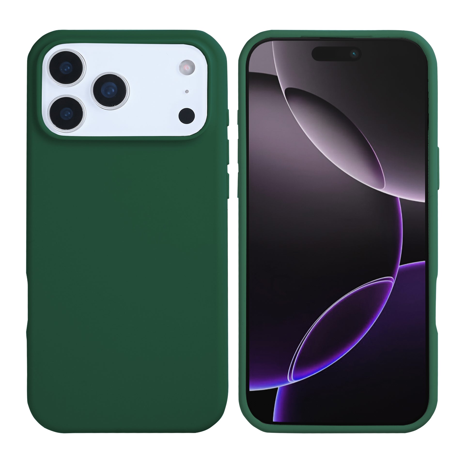 Rixus Soft TPU Phone Case With MagSafe Compatible For Apple iPhone 17 Pro Dark Green