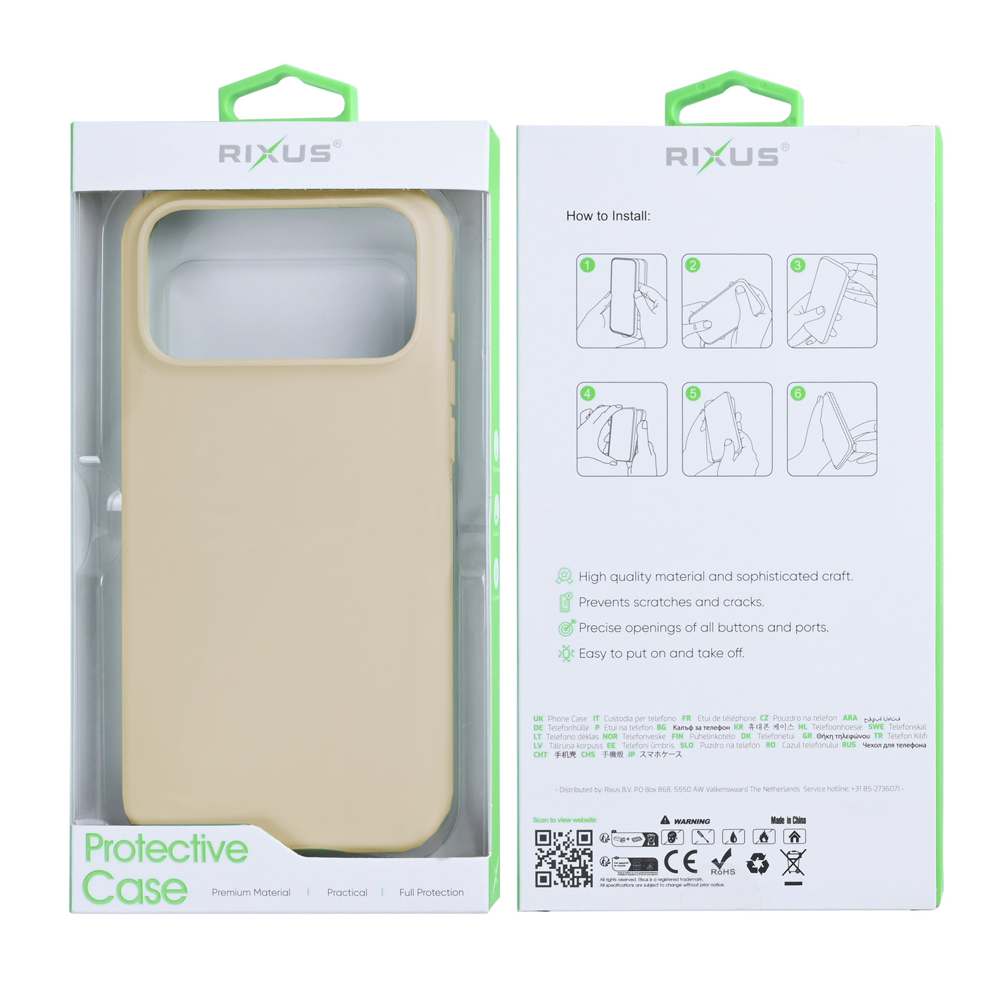 Rixus Soft TPU Phone Case With MagSafe Compatible For Apple iPhone 17 Pro Gold