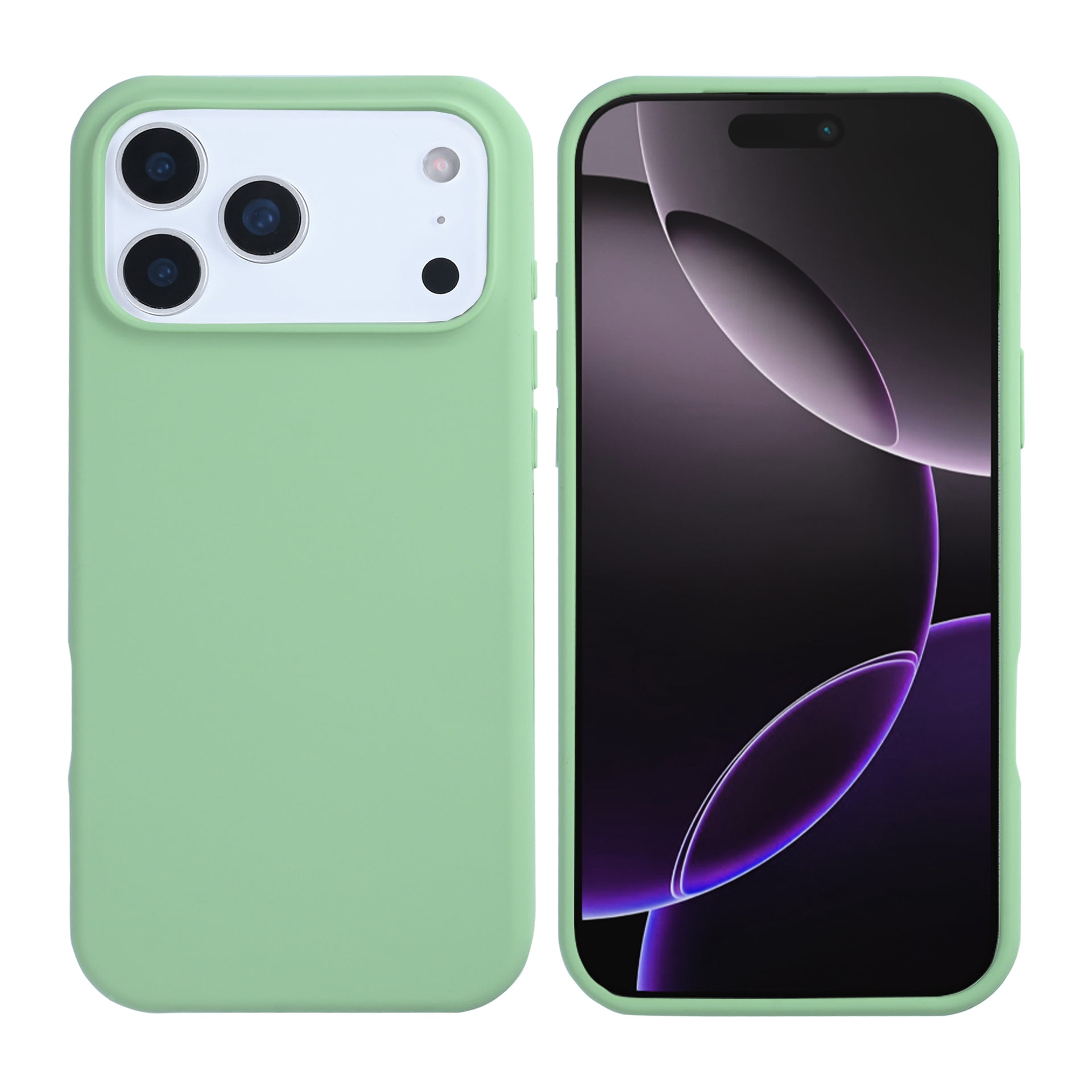 Rixus Soft TPU Phone Case With MagSafe Compatible For Apple iPhone 17 Pro Matcha