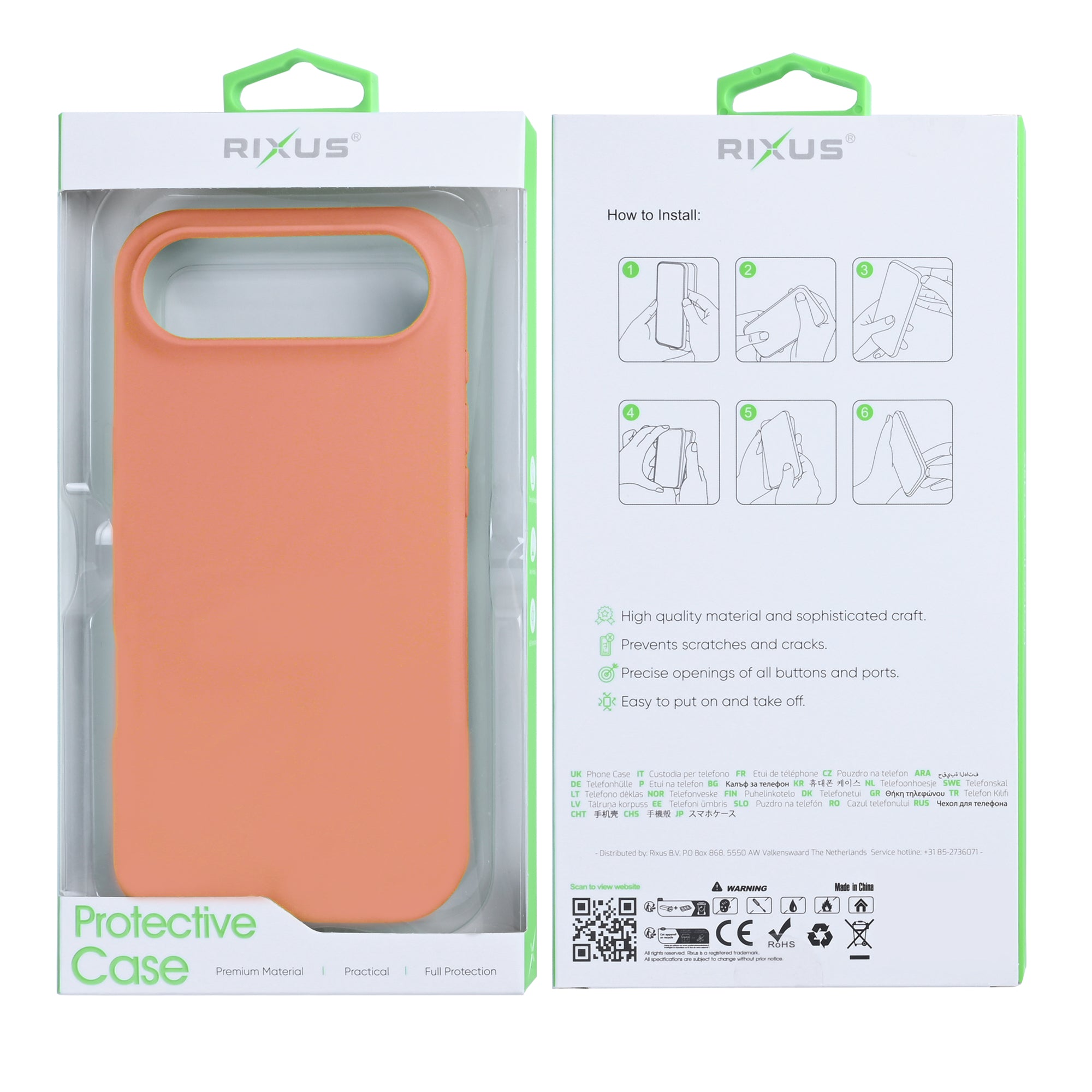 Rixus Soft TPU Phone Case With MagSafe Compatible For Apple iPhone 17 Air Pink