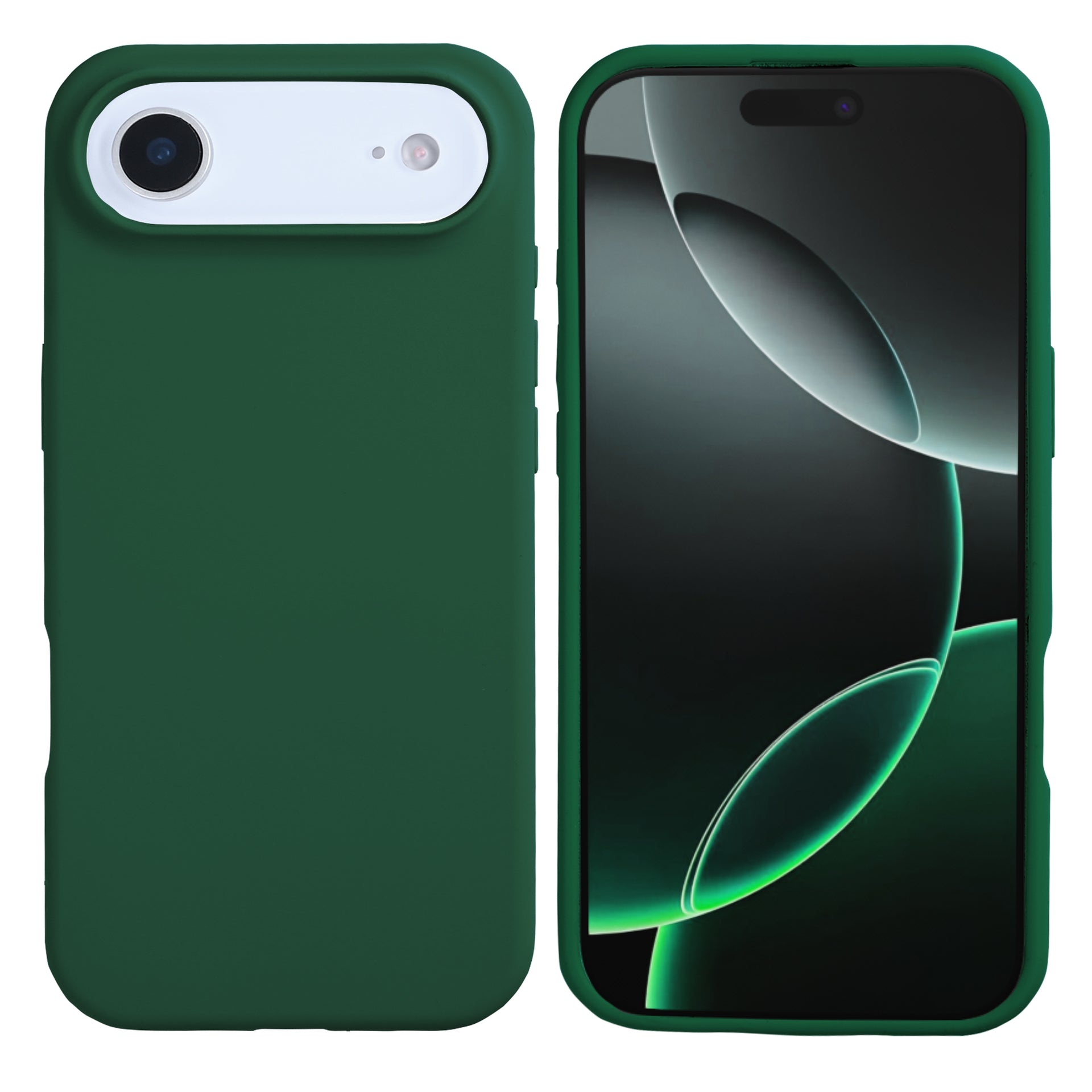 Rixus Soft TPU Phone Case With MagSafe Compatible For Apple iPhone 17 Air Dark Green