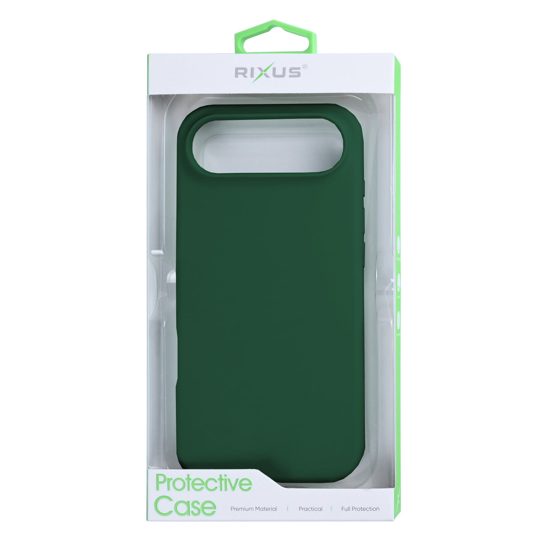 Rixus Soft TPU Phone Case With MagSafe Compatible For Apple iPhone 17 Air Dark Green