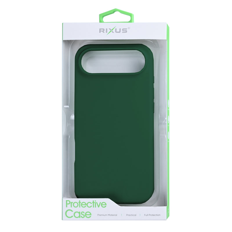 Rixus Soft TPU Phone Case With MagSafe For iPhone 17 Air Dark Green