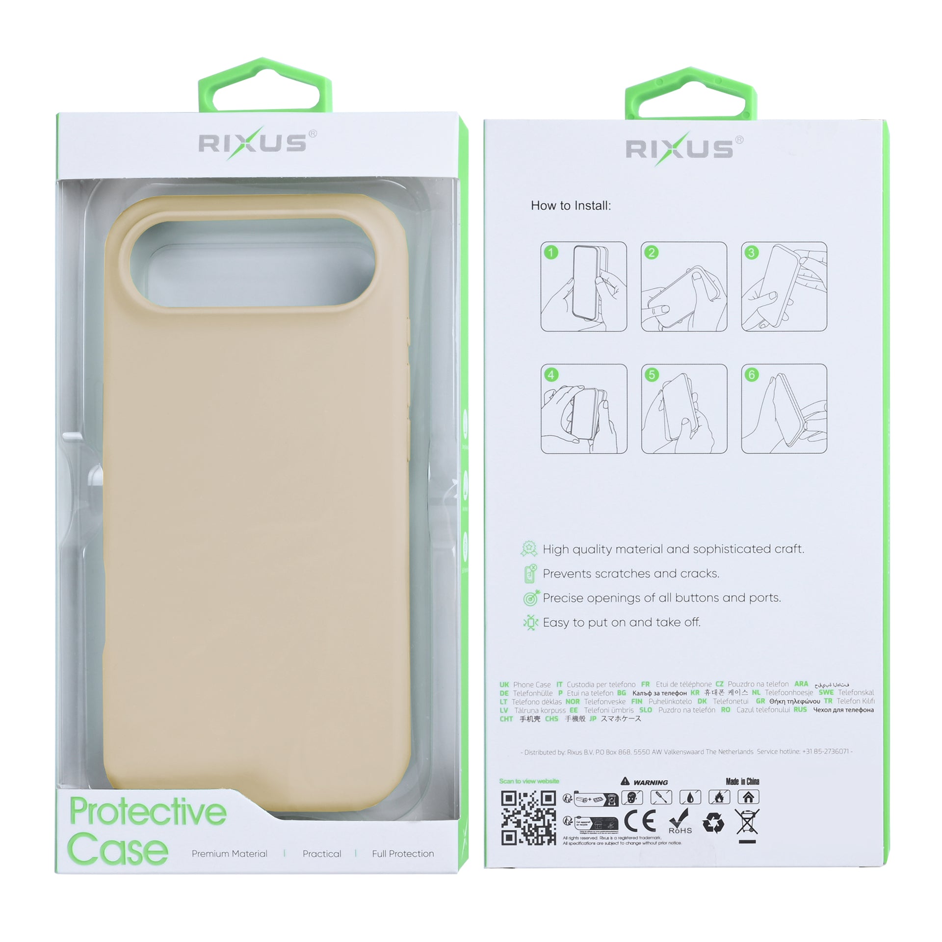 Rixus Soft TPU Phone Case With MagSafe Compatible For Apple iPhone 17 Air Gold