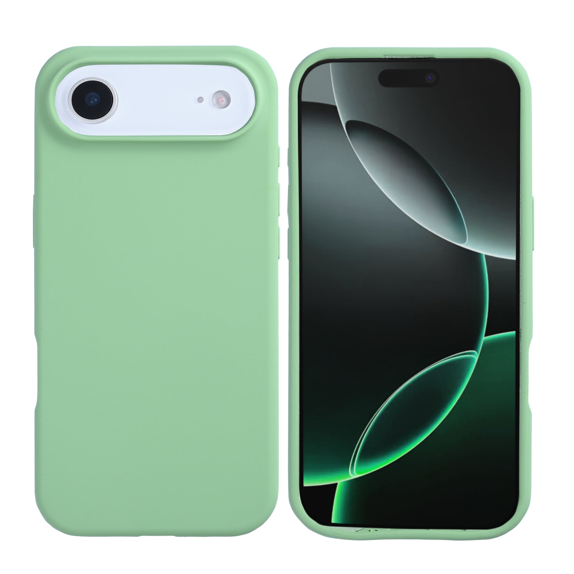 Rixus Soft TPU Phone Case With MagSafe Compatible For Apple iPhone 17 Air Matcha