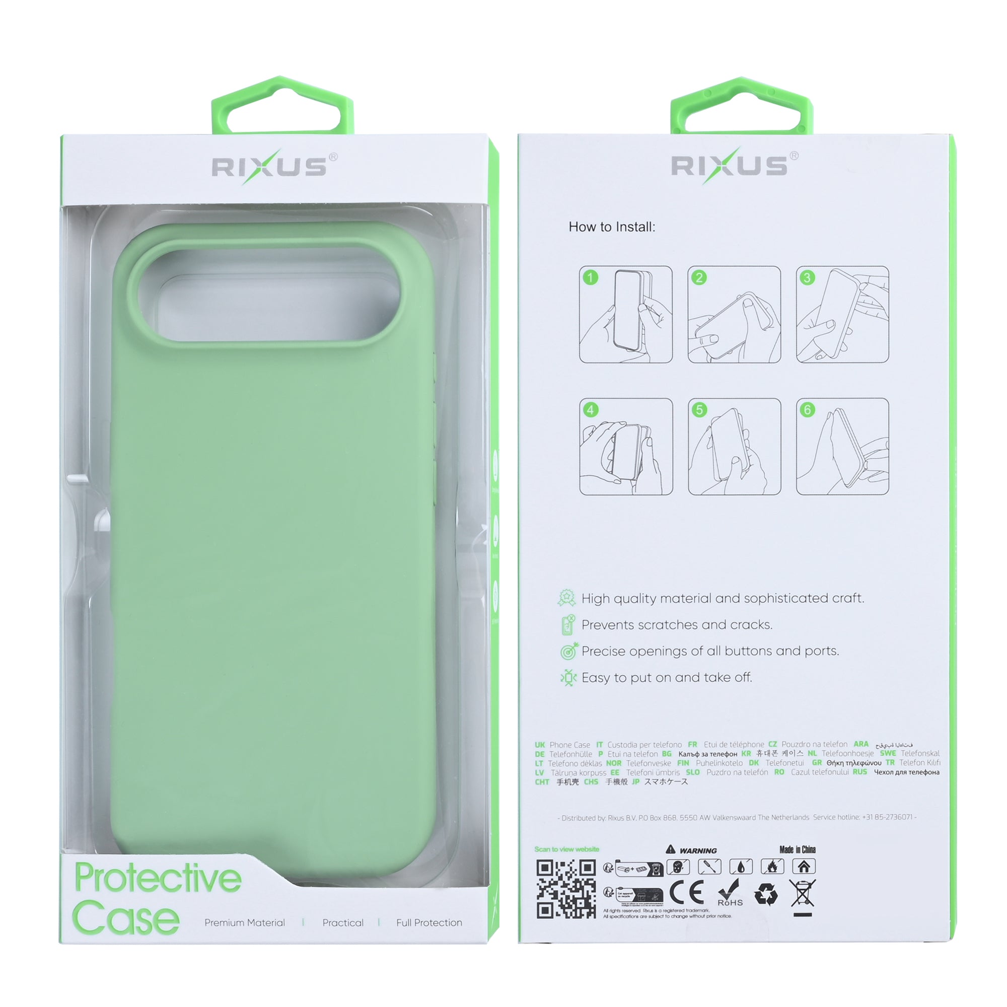 Rixus Soft TPU Phone Case With MagSafe Compatible For Apple iPhone 17 Air Matcha