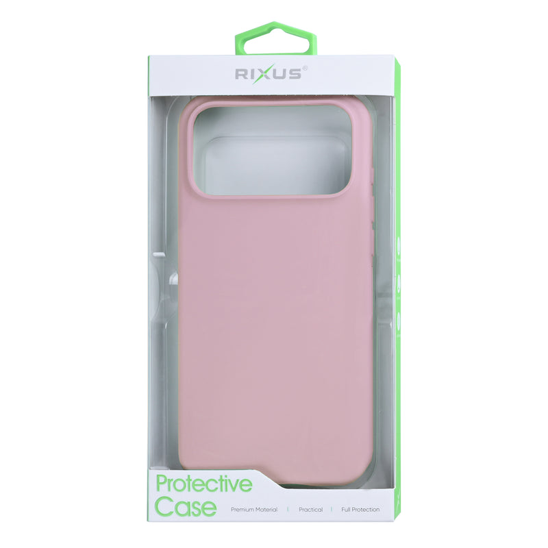 Rixus Soft TPU Phone Case With MagSafe For iPhone 17 Pro Max Pink