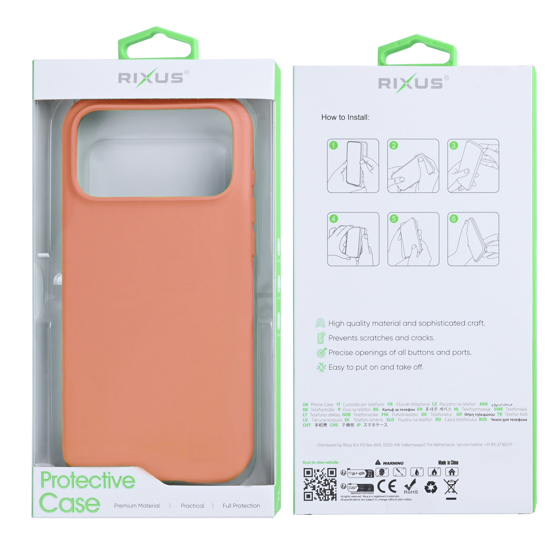 Rixus Soft TPU Phone Case With MagSafe Compatible For Apple iPhone 17 Pro Max Pink