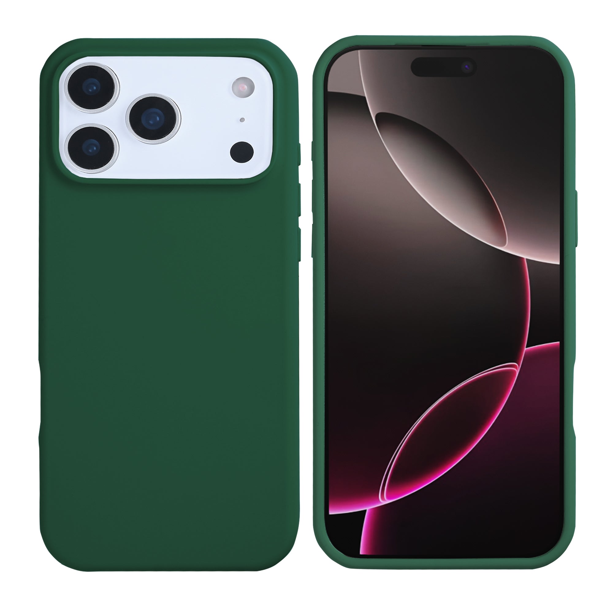 Rixus Soft TPU Phone Case With MagSafe Compatible For Apple iPhone 17 Pro Max Dark Green