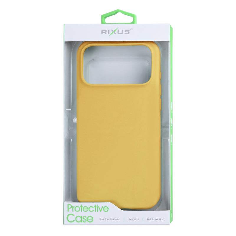 Rixus Soft TPU Phone Case With MagSafe For iPhone 17 Pro Max Gold