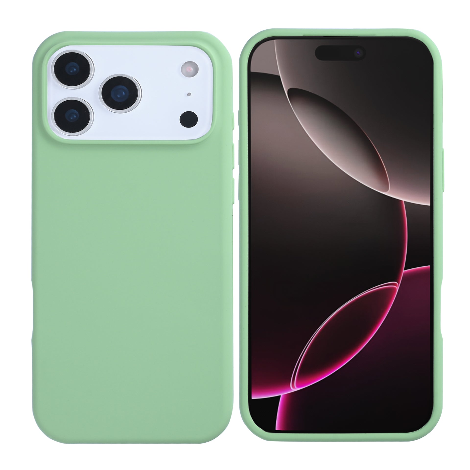 Rixus Soft TPU Phone Case With MagSafe Compatible For Apple iPhone 17 Pro Max Matcha