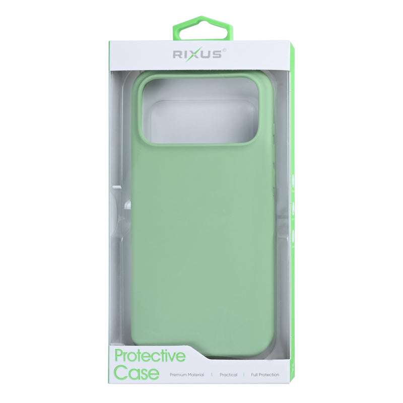 Rixus Soft TPU Phone Case With MagSafe For iPhone 17 Pro Max Matcha
