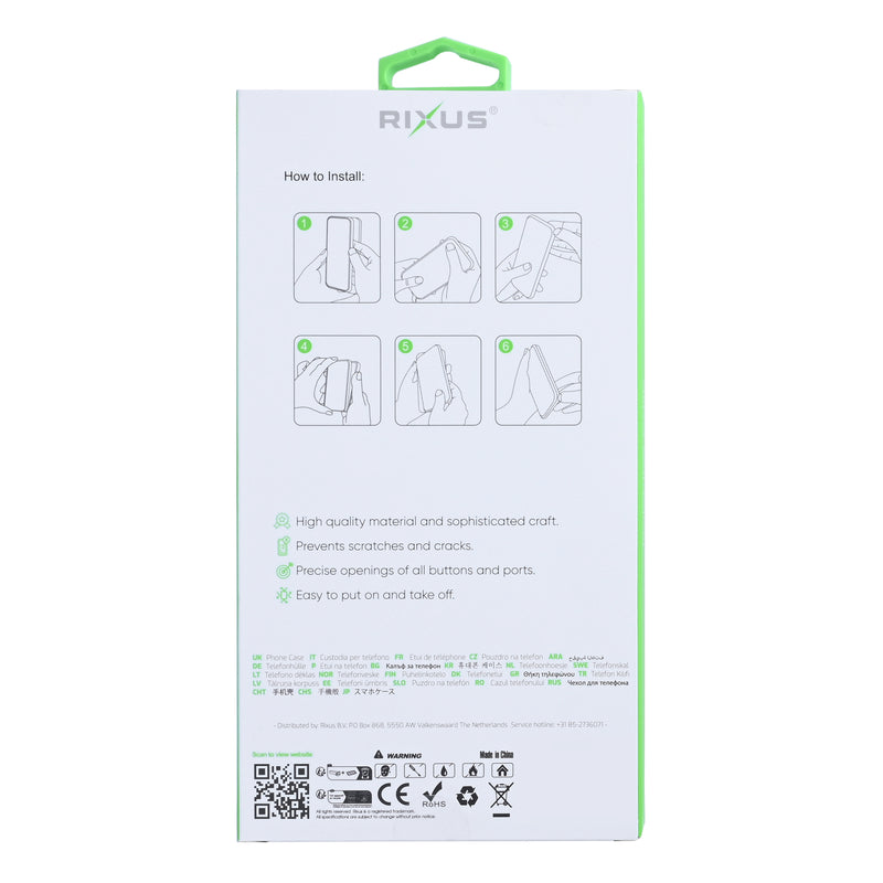 Rixus Soft TPU Phone Case With MagSafe For iPhone 17 Pro Max Matcha