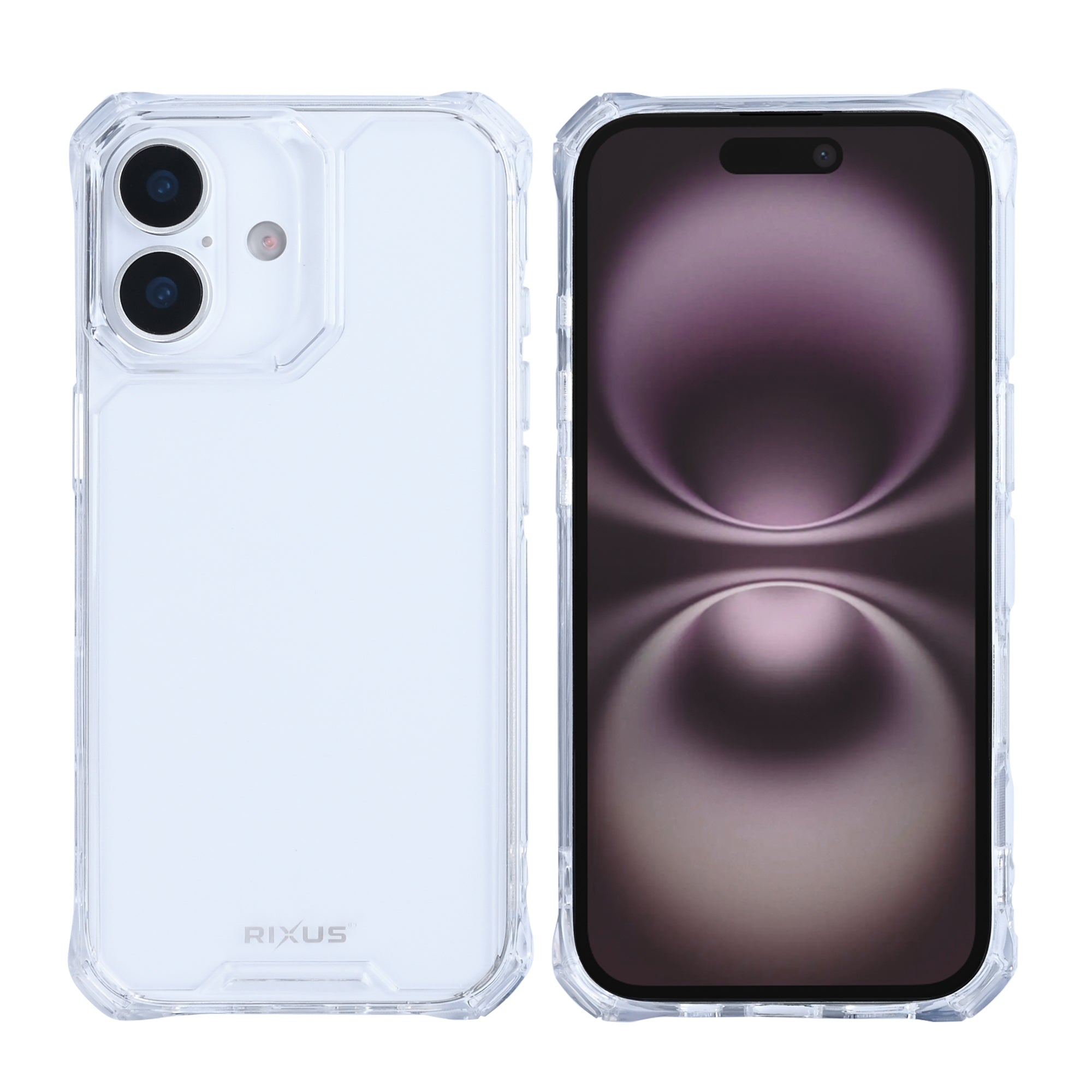 Rixus Armor-X Anti Shock Case For Apple iPhone 17 Transparent