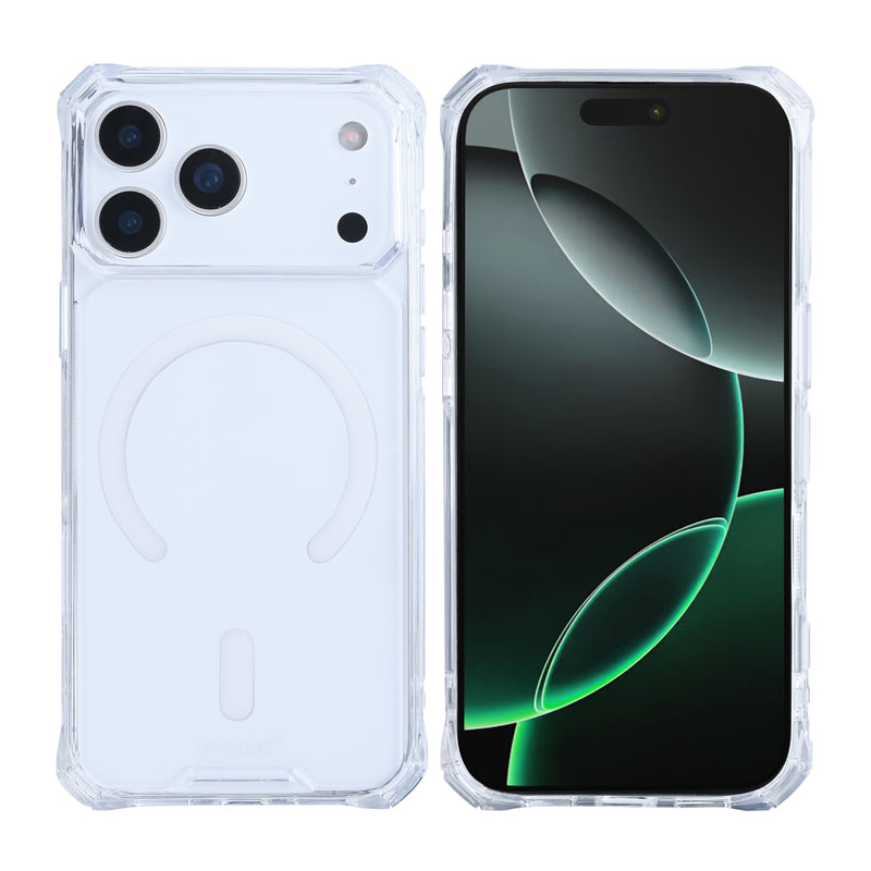 Rixus Armor-X Anti Shock Case With MagSafe For Apple iPhone 17 Pro Max Transparent