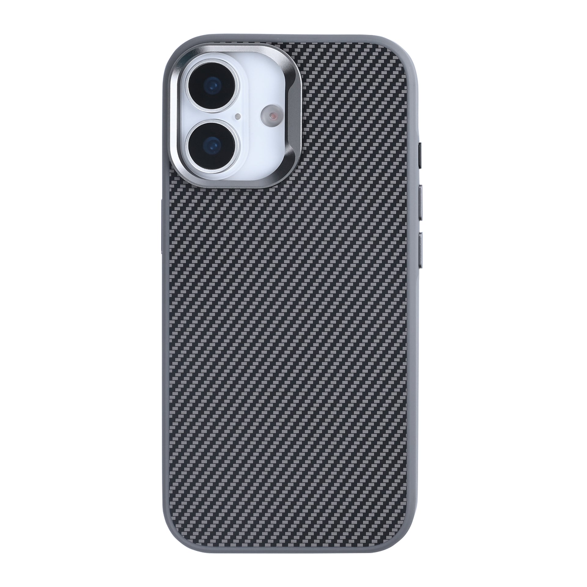 Rixus Mag Carbon With MagSafe Compatible For Apple iPhone 17 Titanium Grey