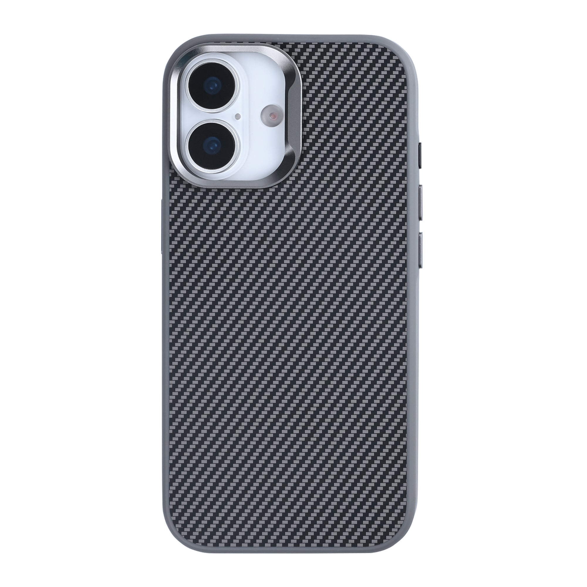 Rixus Mag Carbon With MagSafe Compatible For Apple iPhone 17 Titanium Grey