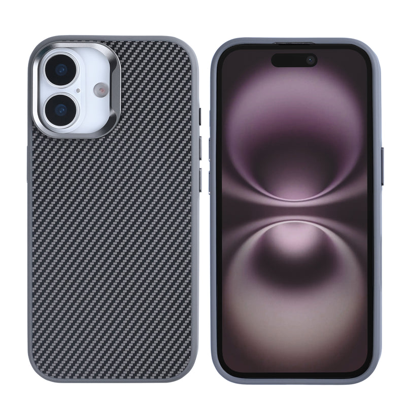 Rixus Mag Carbon With MagSafe For iPhone 17 Titanium Grey