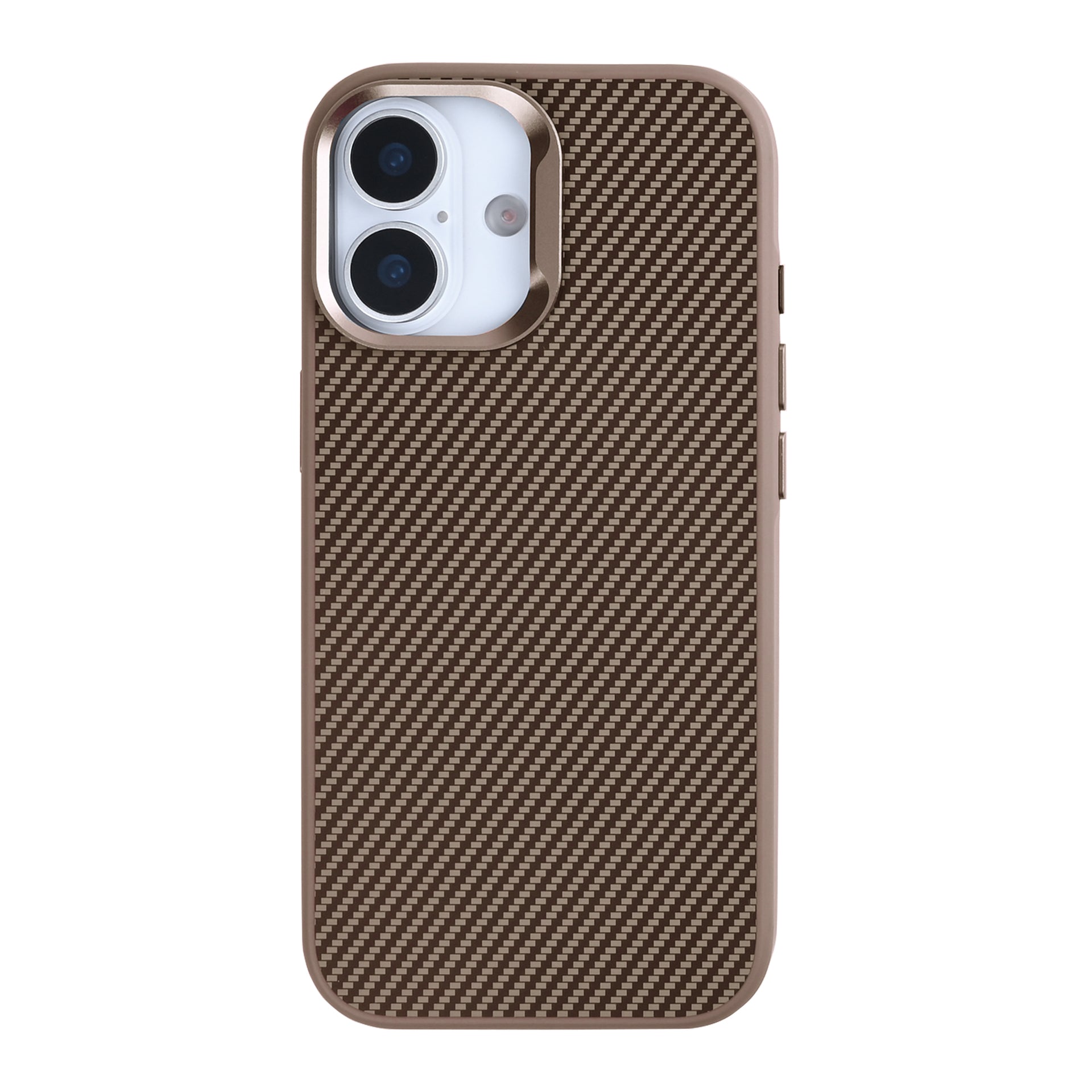 Rixus Mag Carbon With MagSafe Compatible For Apple iPhone 17 Brown