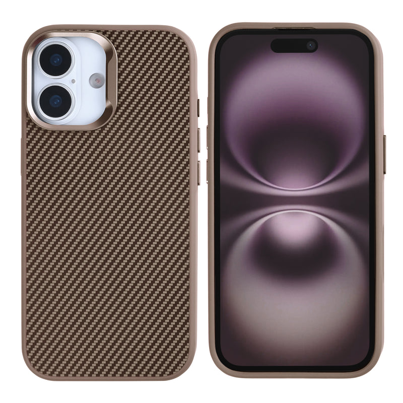 Rixus Mag Carbon With MagSafe For Apple iPhone 17 Brown