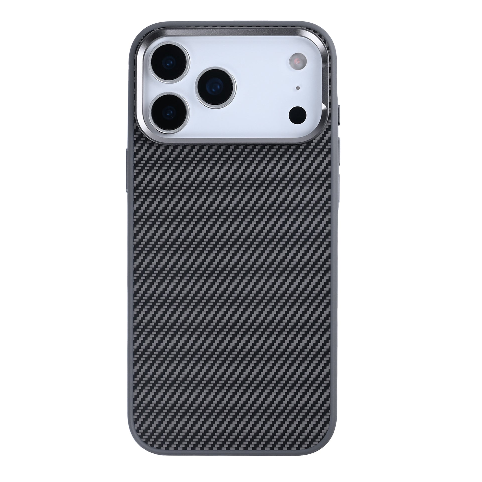Rixus Mag Carbon With MagSafe Compatible For Apple iPhone 17 Pro Titanium Grey