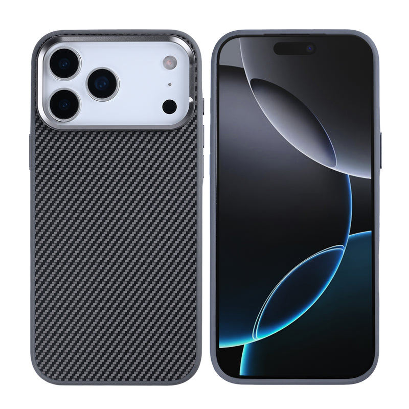 Rixus Mag Carbon With MagSafe For iPhone 17 Pro Titanium Grey