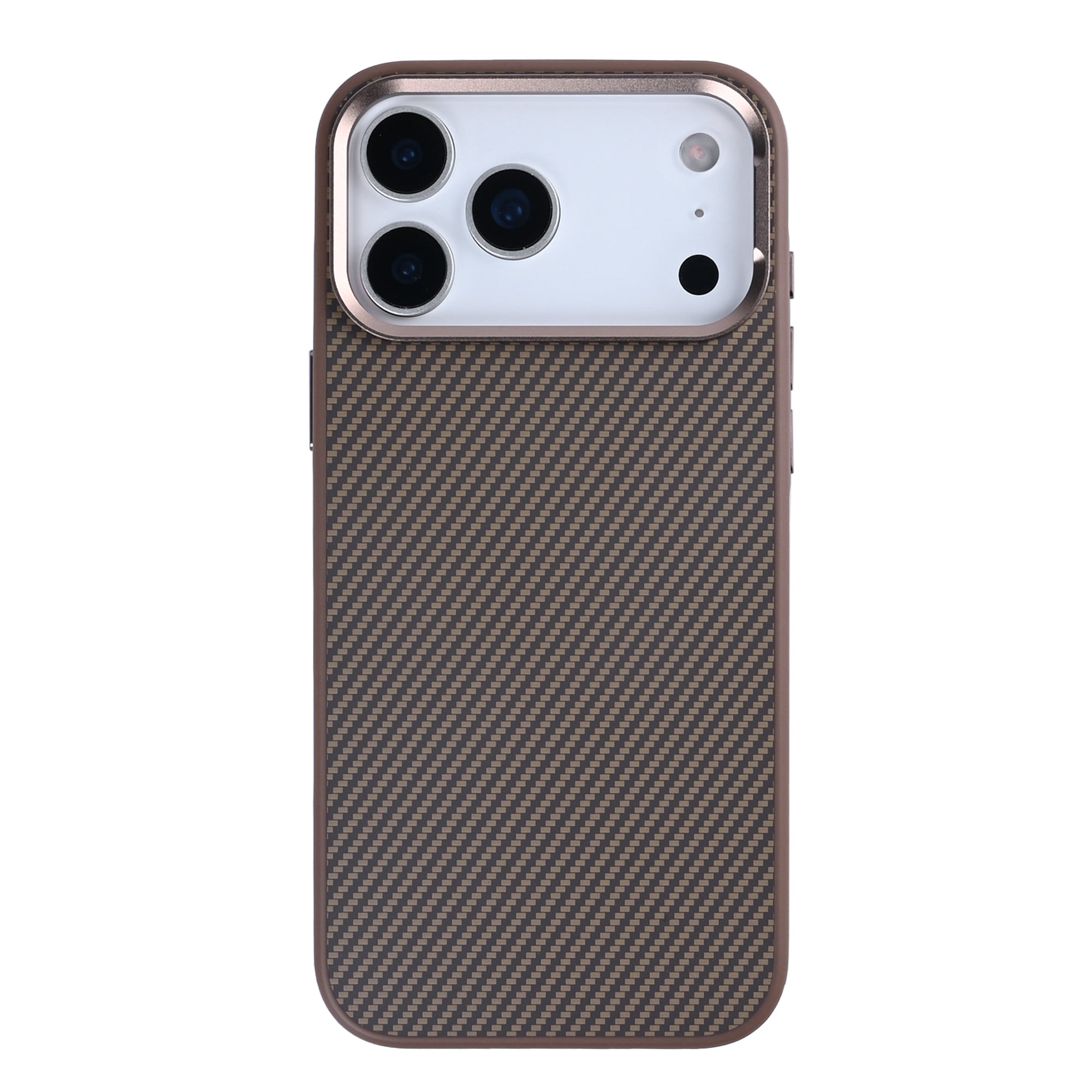 Rixus Mag Carbon With MagSafe Compatible For Apple iPhone 17 Pro Brown