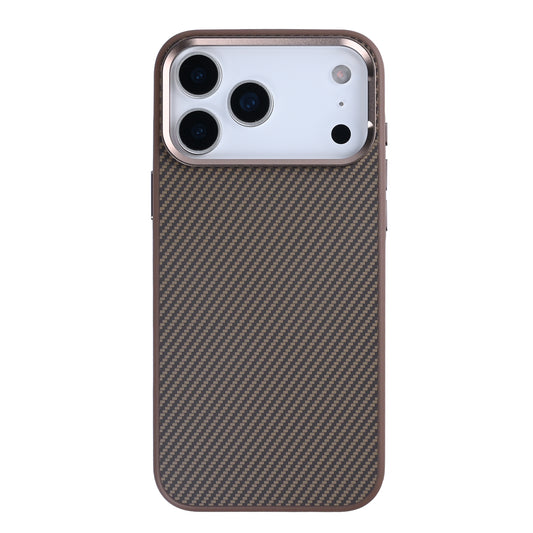 Rixus Mag Carbon With MagSafe Compatible For Apple iPhone 17 Pro Brown