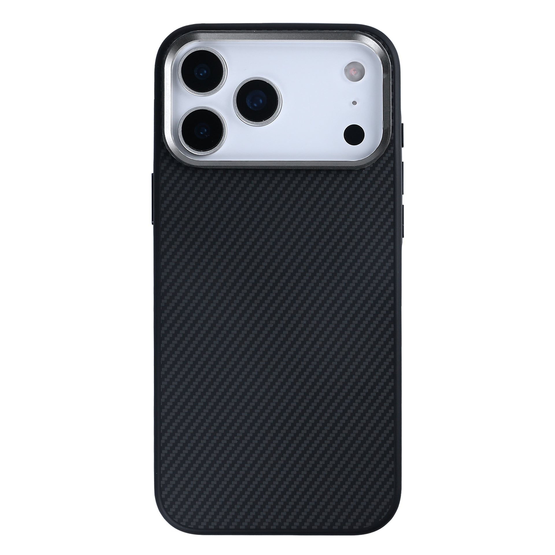 Rixus Mag Carbon With MagSafe Compatible For Apple iPhone 17 Pro Titanium Black