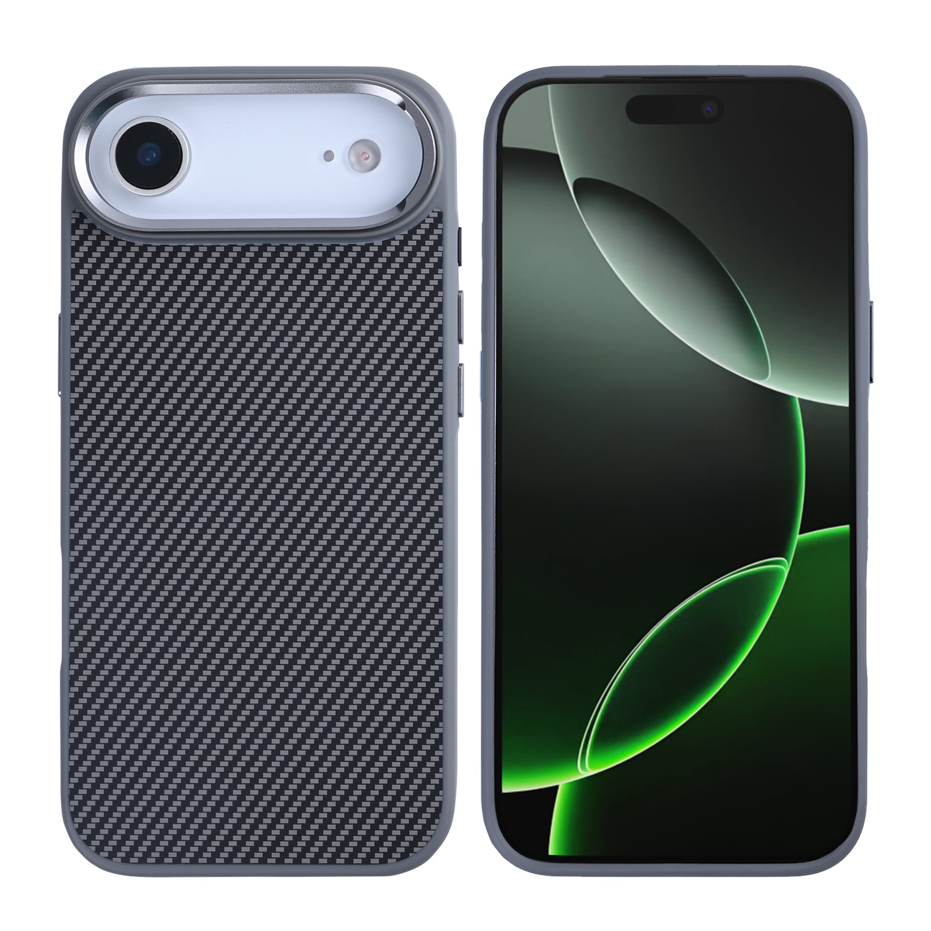 Rixus Mag Carbon With MagSafe Compatible For Apple iPhone 17 Air Titanium Grey