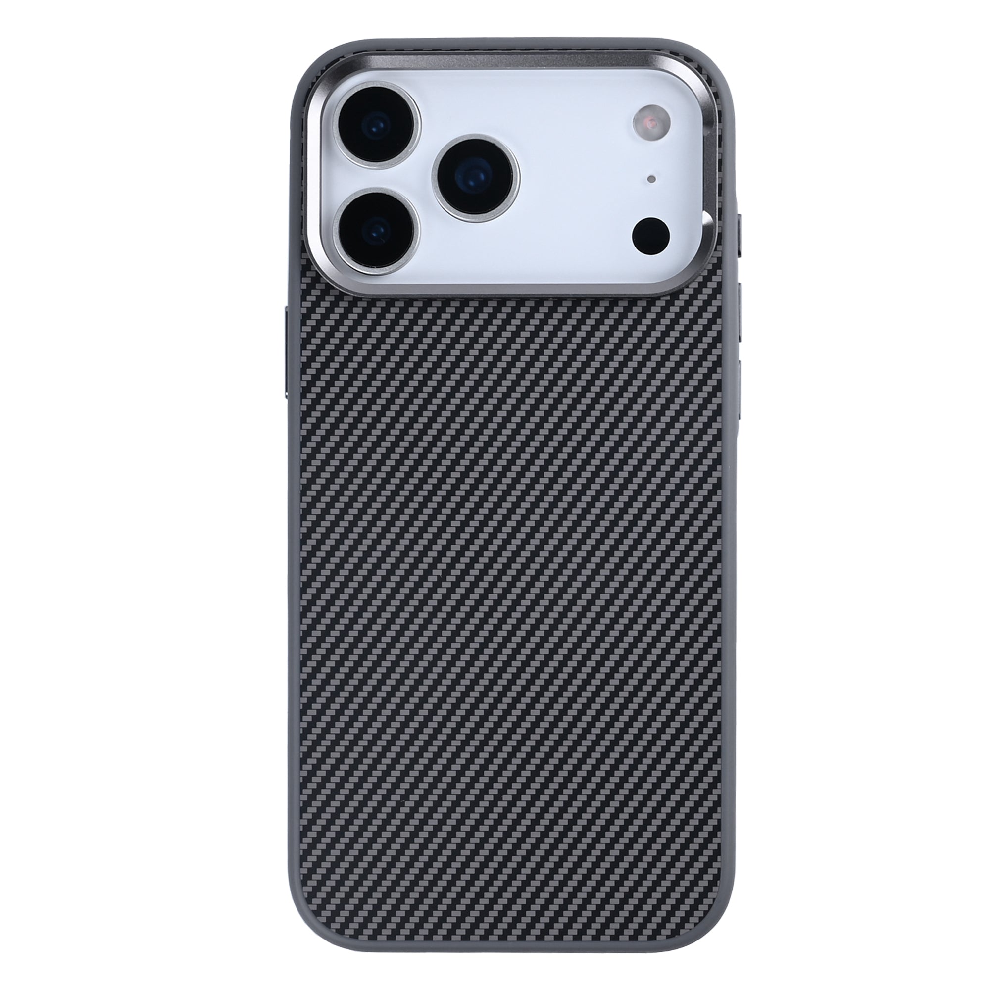 Rixus Mag Carbon With MagSafe Compatible For Apple iPhone 17 Pro Max Titanium Grey